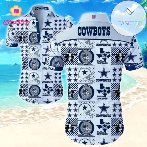 Dallas Cowboys Hawaiian Shirt Aloha Shirts Summer Button Up Shirt FVJ1
