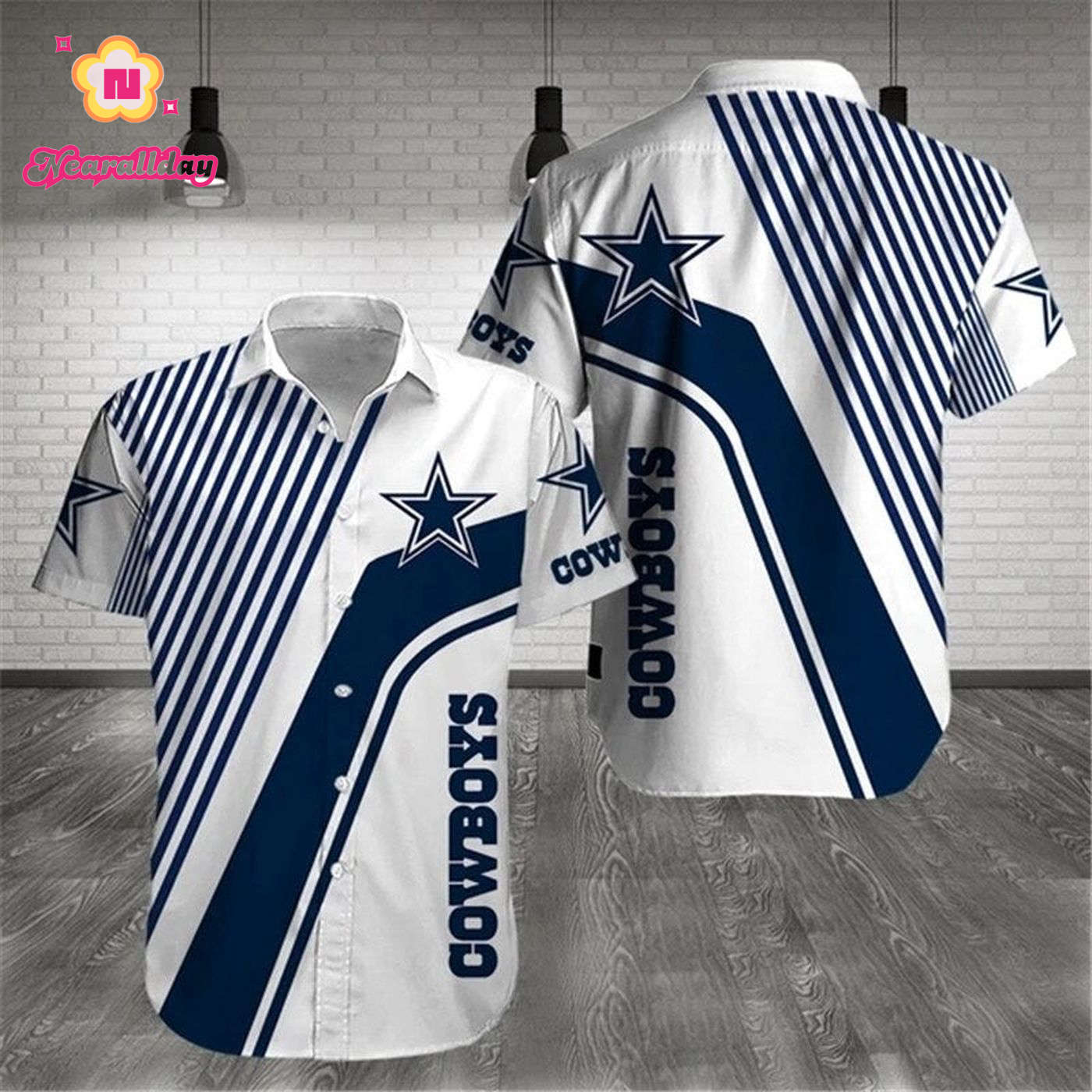 Dallas Cowboys Hawaiian Shirts Pattern Stripe Dallas Cowboys Hawaiian Shirts Pattern Stripe