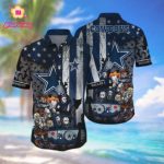 Dallas Cowboys Hawaiian Shirts Style Hot Trending Hawaiian Shirt Set for Men Women Kids