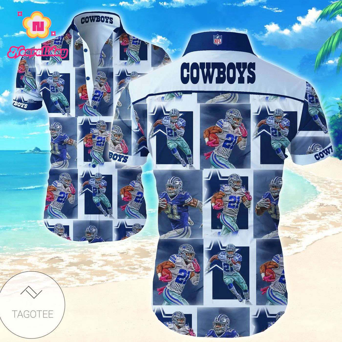 Dallas Cowboys Hawaiian Shirts Trendy Tropical Shirt 01 Dallas Cowboys Hawaiian Shirts Trendy Tropical Shirt 01