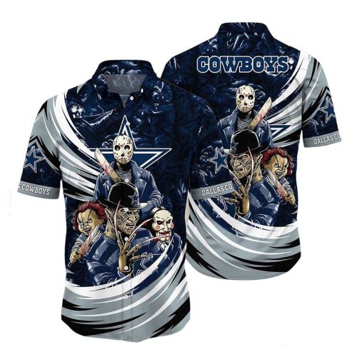 Dallas Cowboys Horror Movies Character Hawaiian Shirt