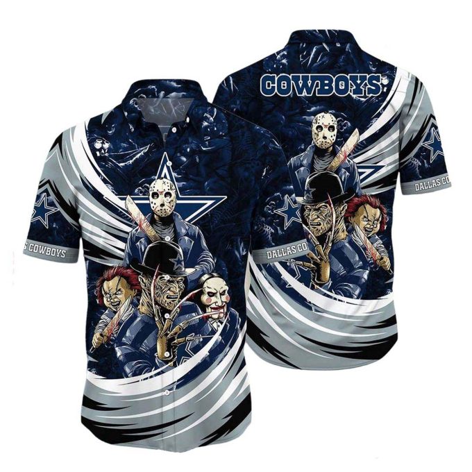 Dallas Cowboys Horror Movies Character Hawaiian Shirt