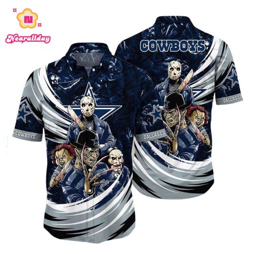 Dallas Cowboys Horror Movies Character Hawaiian Shirt