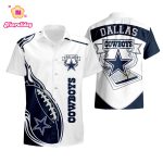Dallas Cowboys Mens Fireball Hawaiian Shirt summer shirt