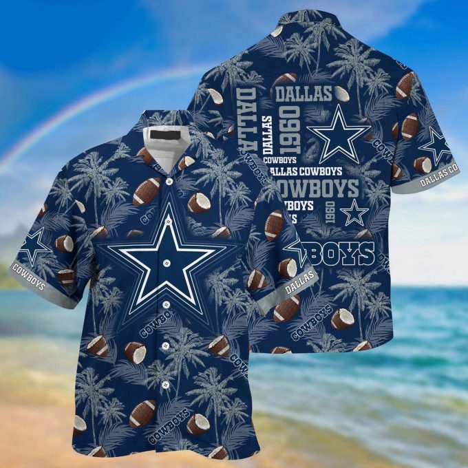 Dallas Cowboys NFL Coconut Pattern Hawaiian Shirt, New Gift For Fan