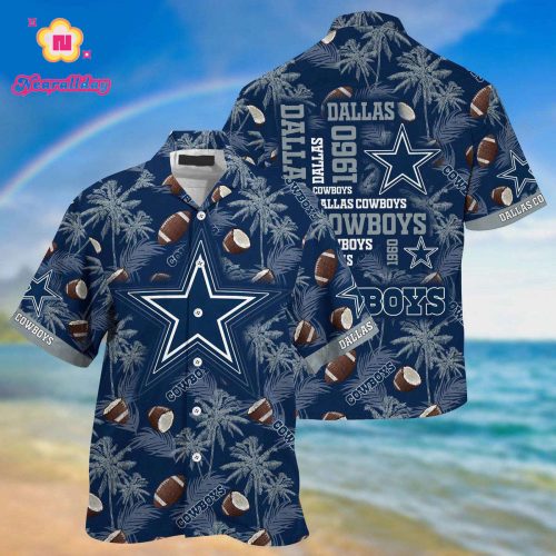 Dallas Cowboys NFL Coconut Pattern Hawaiian Shirt, New Gift For Fan