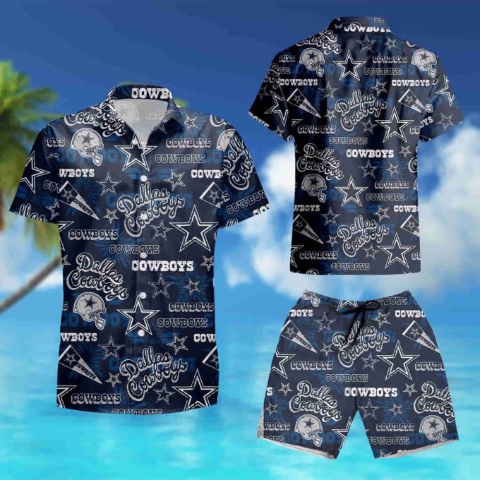 Dallas Cowboys Nfl Full 3D Hawaiian Shirt White Men Women Beach Wear Short Sleeve Hawaii Shirt 3D Zipper Hoodie 3D Zipper Hoodie summer shirt