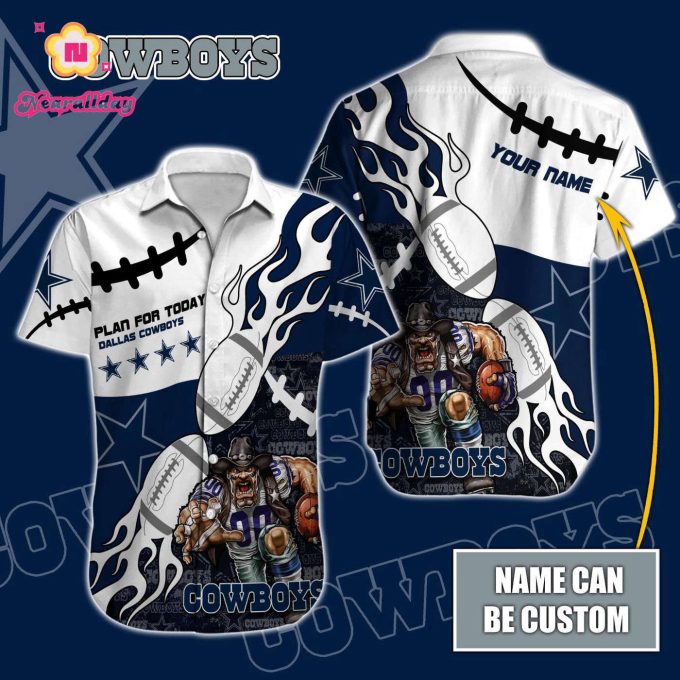 Dallas Cowboys NFL Printed Hawaiian Shirt Custom Gift