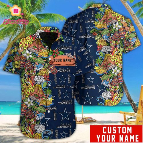 Dallas Cowboys NFL Printed Hawaiian Shirt Custom Gift