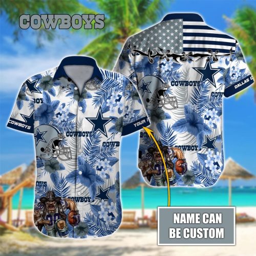 Dallas Cowboys NFL Printed Hawaiian Shirt Custom Gift