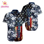 Dallas Cowboys NFL US Flag Graphic Hawaiian Shirt, Gift For Fan
