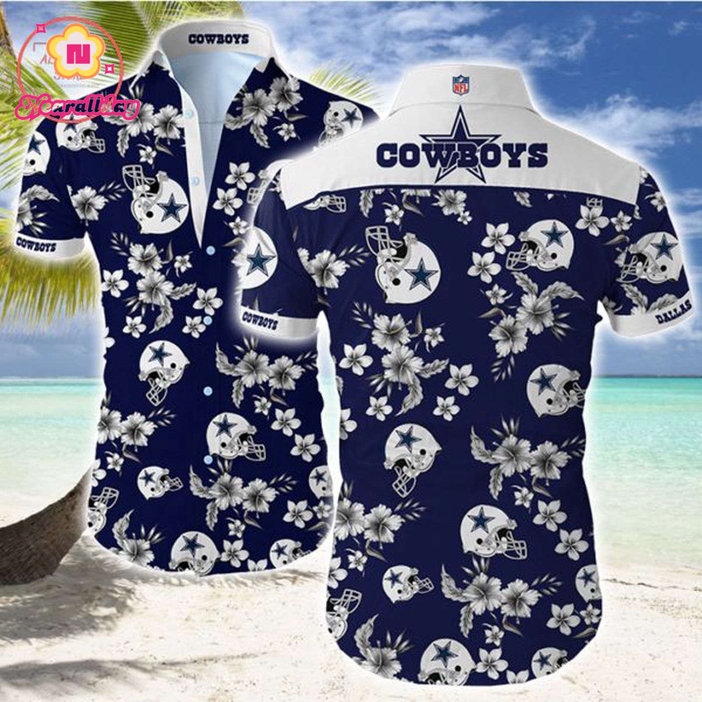 Dallas Cowboys Original Hawaiian Shirt Set for Men Women Kids Dallas Cowboys Original Hawaiian Shirt Set for Men Women Kids