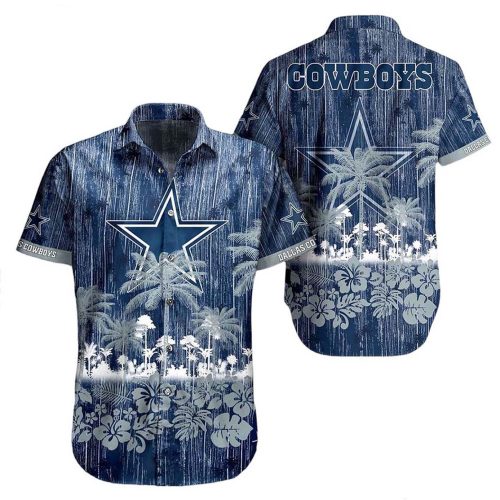 Dallas Cowboys Rainforest Pattern Hawaiian Shirt, Gift For Fan