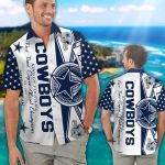 Dallas Cowboys Short Sleeve Button Up Tropical Aloha Hawaiian Shirt Set for Men Women Kids Gift