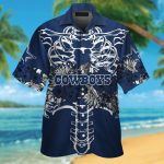 Dallas Cowboys Short Sleeve Button Up Tropical Aloha Hawaiian Shirt Set for Men Women Kids Gift