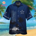 Dallas Cowboys Short Sleeve Button Up Tropical Aloha Hawaiian Shirt Set for Men Women Kids Gift