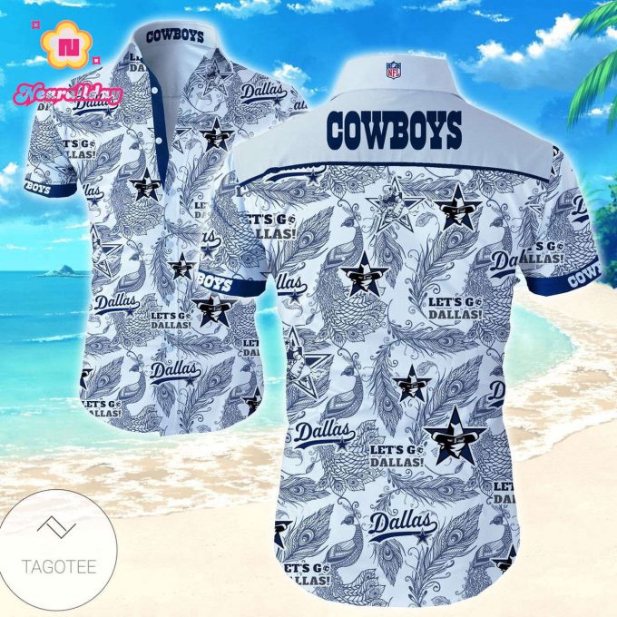 Dallas Cowboys Sport Hawaiian Shirt Aloha Shirts Hawaiian Shirt Set for Men Women Kids