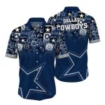Dallas Cowboys Sticker Pattern Hawaiian Shirt, New Gift For Summer