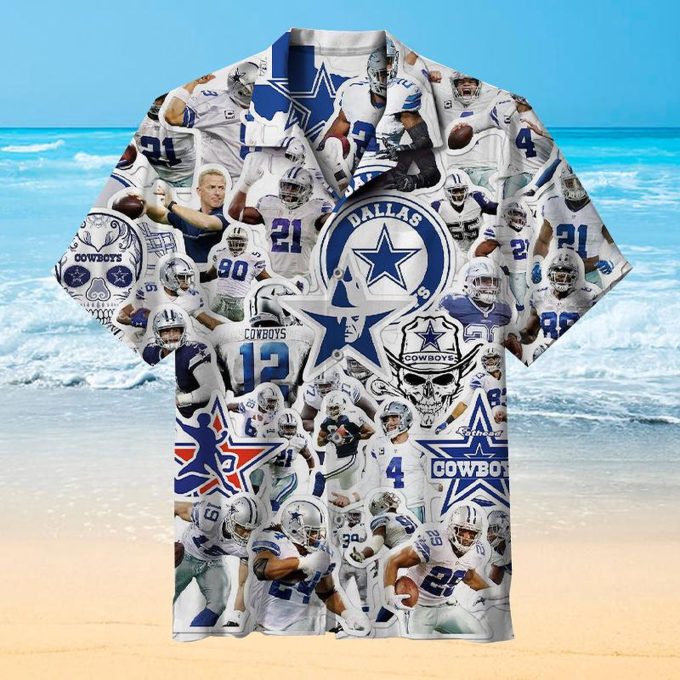 Dallas Cowboys Team Hawaiian Shirt Set for Men Women Kids