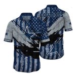 Dallas Cowboys Vtg American Flag Background Hawaiian Shirt, Gift For Fans