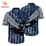 Dallas Cowboys Vtg American Flag Background Hawaiian Shirt, Gift For Fans