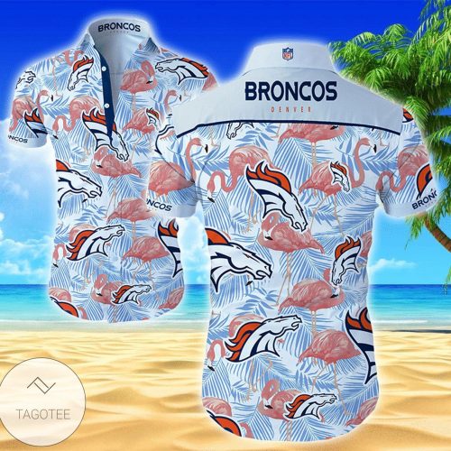 Denver Broncos Funny Hawaiian Shirts For Men Hawaiian Shirt Set for Men Women Kids