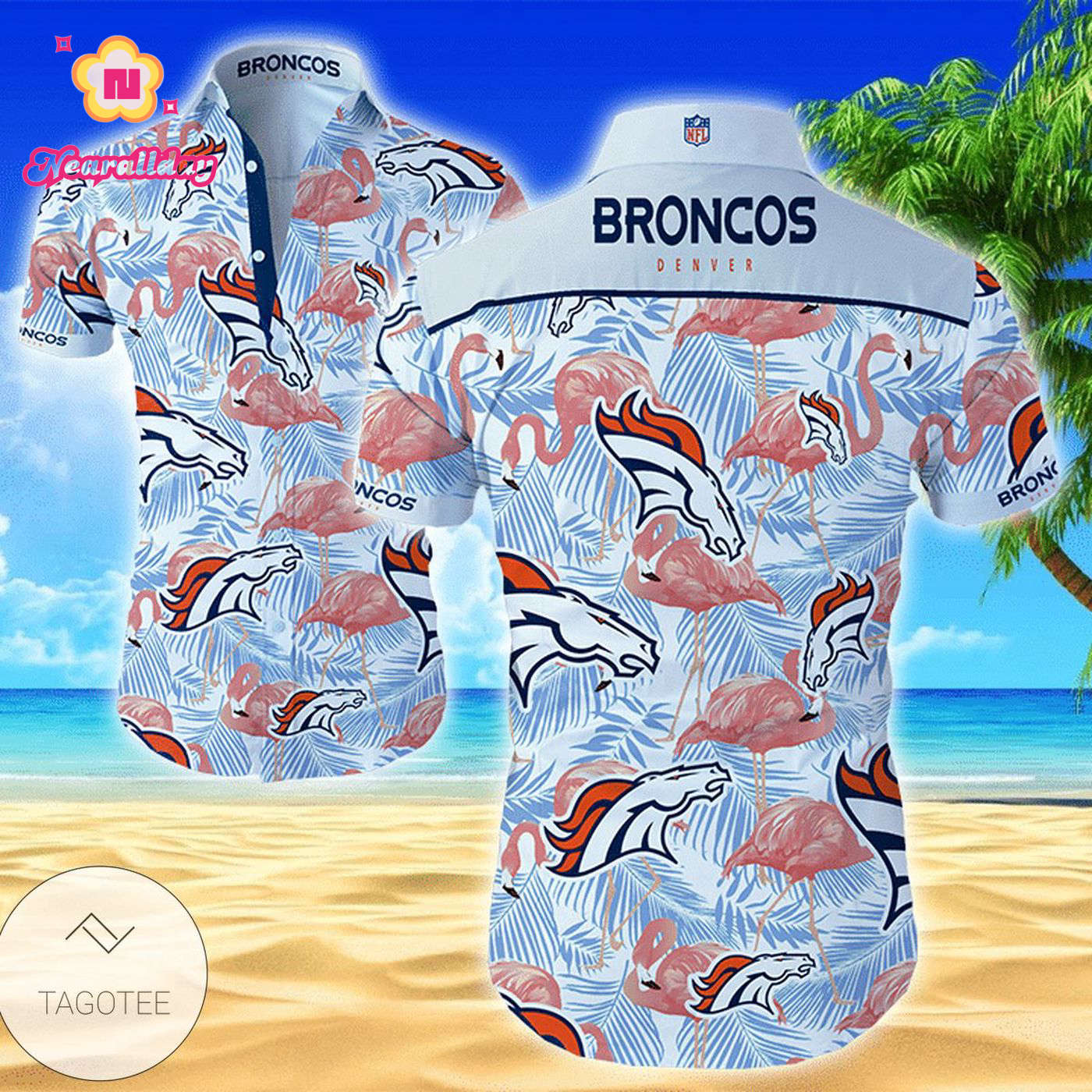 Denver Broncos Funny Hawaiian Shirts For Men Hawaiian Shirt Set for Men Women Kids Denver Broncos Funny Hawaiian Shirts For Men Hawaiian Shirt Set for Men Women Kids