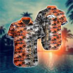 Denver Broncos Hawaiian Shirt Palm Tree Pattern Denver Broncos Hawaiian Shirt Palm Tree Pattern