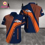 Denver Broncos Hawaiian Shirts Pattern Stripe Denver Broncos Hawaiian Shirts Pattern Stripe