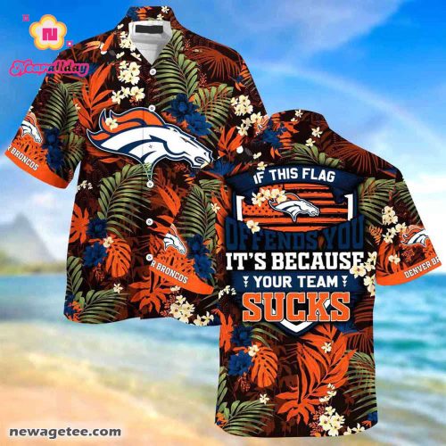 Denver Broncos Nfl Summer Beach Hawaiian Shirt This Flag Offends You