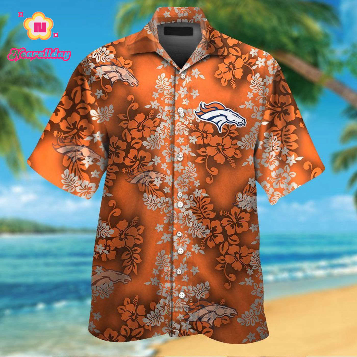 Denver Broncos Short Sleeve Button Up Tropical Aloha Hawaiian Shirt Set for Men Women Kids Gift Denver Broncos Short Sleeve Button Up Tropical Aloha Hawaiian Shirt Set for Men Women Kids Gift
