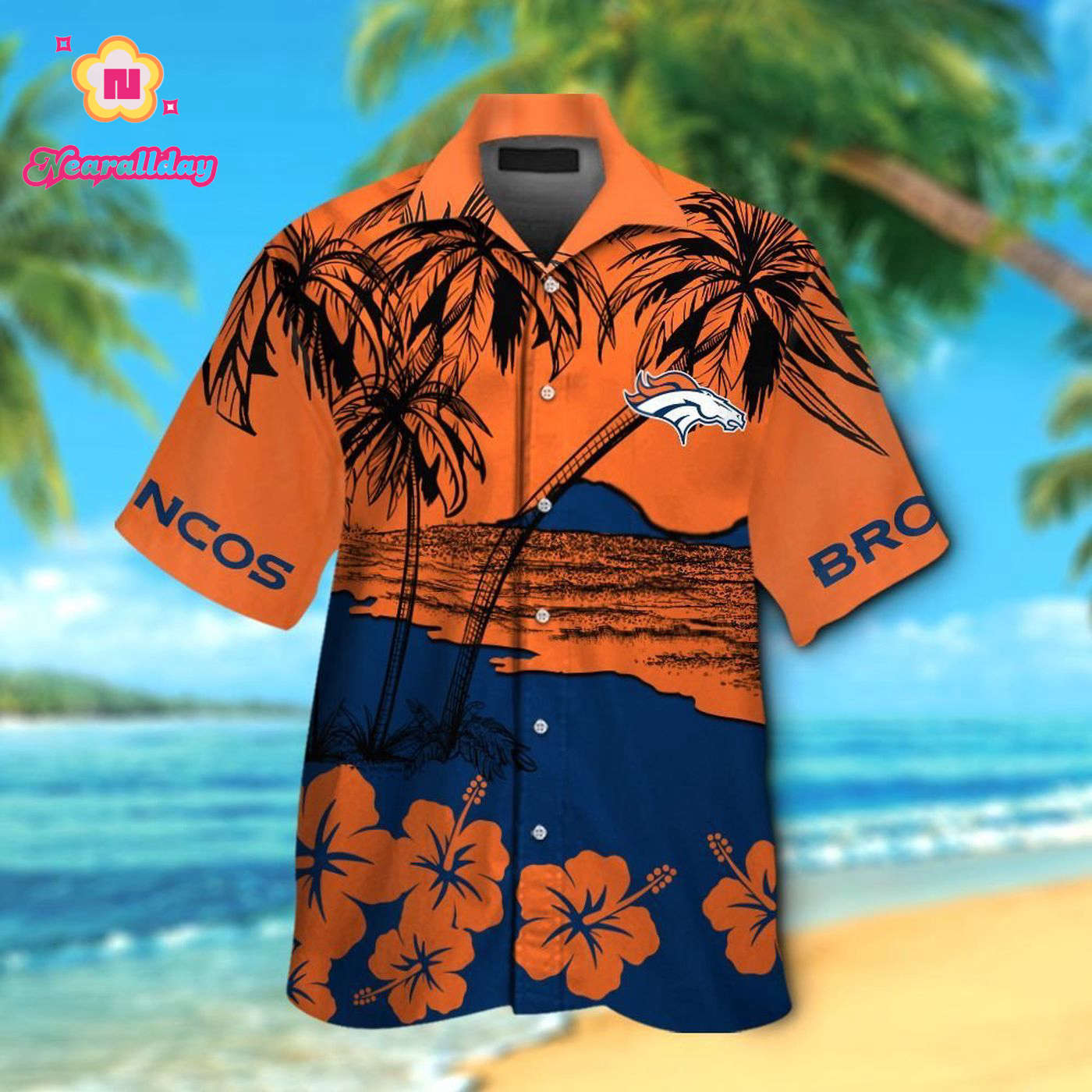 Denver Broncos Short Sleeve Button Up Tropical Aloha Hawaiian Shirt Set for Men Women Kids Gift Denver Broncos Short Sleeve Button Up Tropical Aloha Hawaiian Shirt Set for Men Women Kids Gift