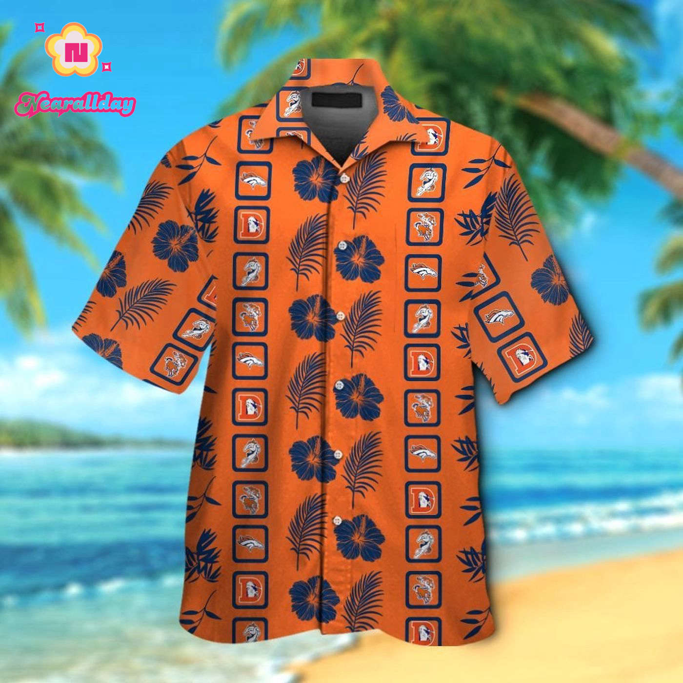 Denver Broncos Short Sleeve Button Up Tropical Aloha Hawaiian Shirt Set for Men Women Kids Gift Denver Broncos Short Sleeve Button Up Tropical Aloha Hawaiian Shirt Set for Men Women Kids Gift