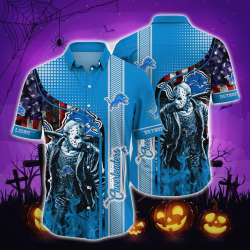 Detroit Lions Halloweenaloha shirt halloween hawaiian shirts