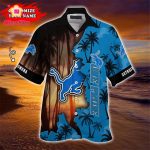 Detroit Lions Hawaiian Shirt Customize Your Name