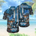 Detroit Lions Hawaiian Shirts Style Hot Trending Hawaiian Shirt Set for Men Women Kids