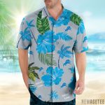 Detroit Lions Nfl Color Hibiscus Button Up Hawaiian Shirt