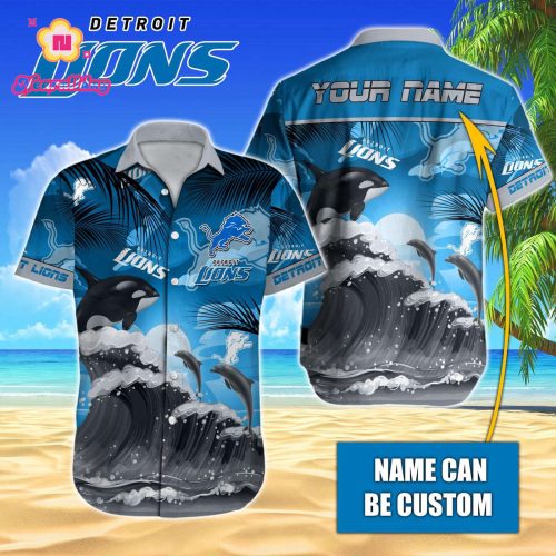 Detroit Lions NFL Printed Hawaiian Shirt Custom Gift
