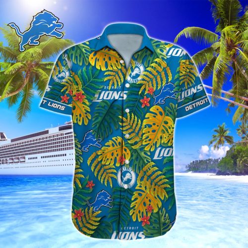 Detroit Lions NFL Printed Hawaiian Shirt Custom Gift