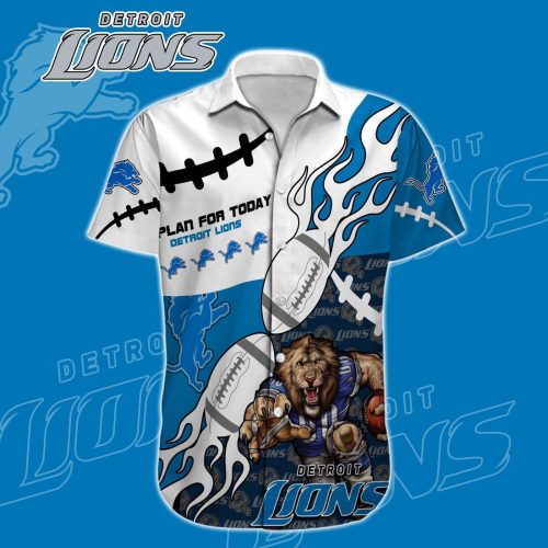 Detroit Lions NFL Printed Hawaiian Shirt Custom Gift