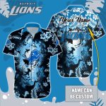 Detroit Lions NFL Printed Hawaiian Shirt Custom Gift