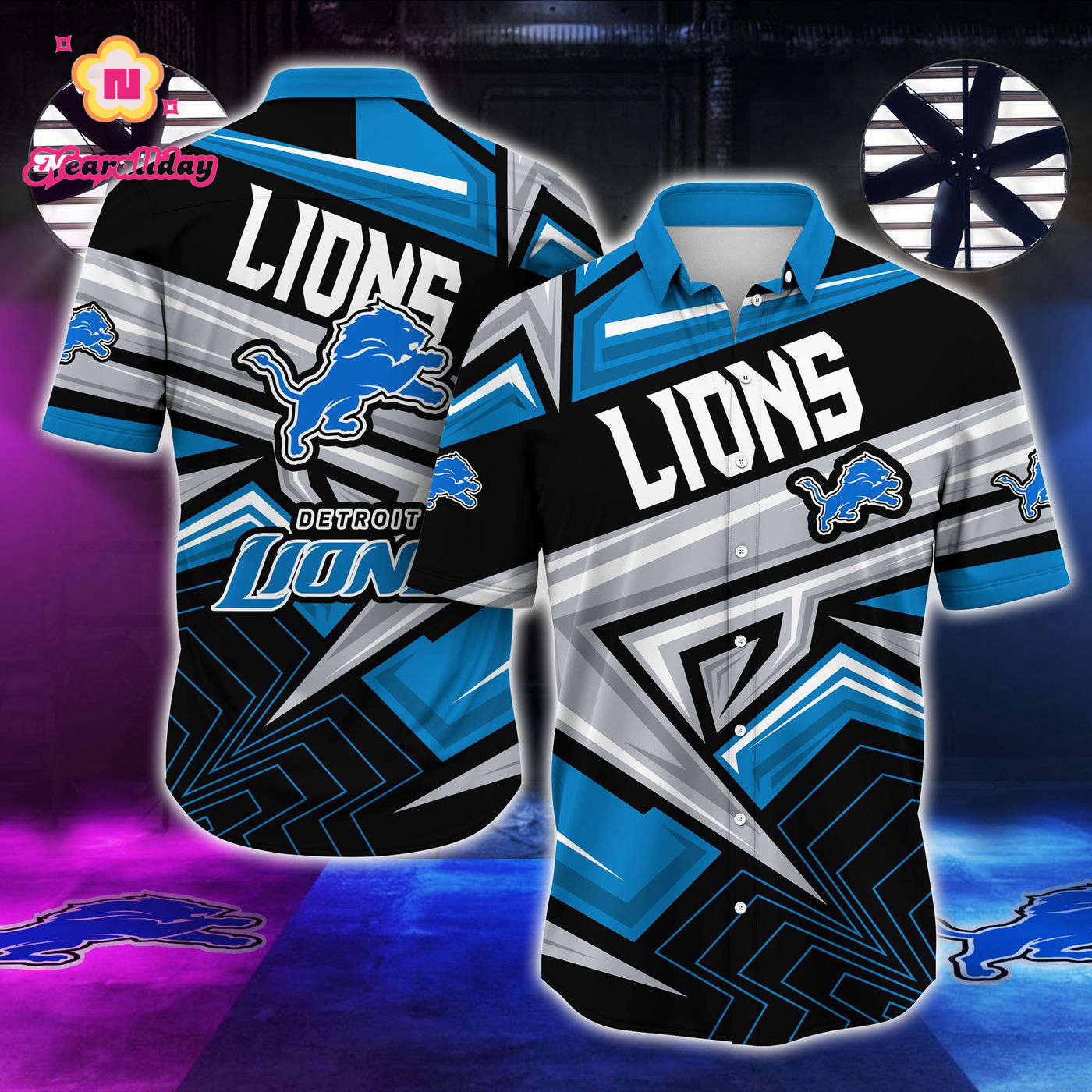 Detroit Lions NFL Summer Hawaiian Shirt Detroit Lions NFL Summer Hawaiian Shirt