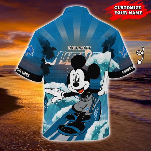 Detroit Lions NFLSummer Customized Hawaii Shirt For Sports Fans  Gift