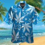 Detroit Lions Short Sleeve Button Up Tropical Aloha Hawaiian Shirt Set for Men Women Kids Gift