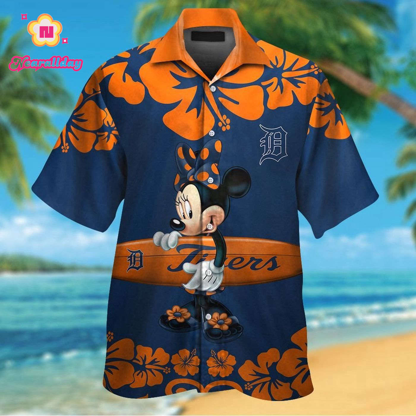 Detroit Tigers Minnie Mouse Hawaiian Shirt Set for Men Women Kids – Aloha Tropical Style Detroit Tigers Minnie Mouse Hawaiian Shirt Set for Men Women Kids – Aloha Tropical Style