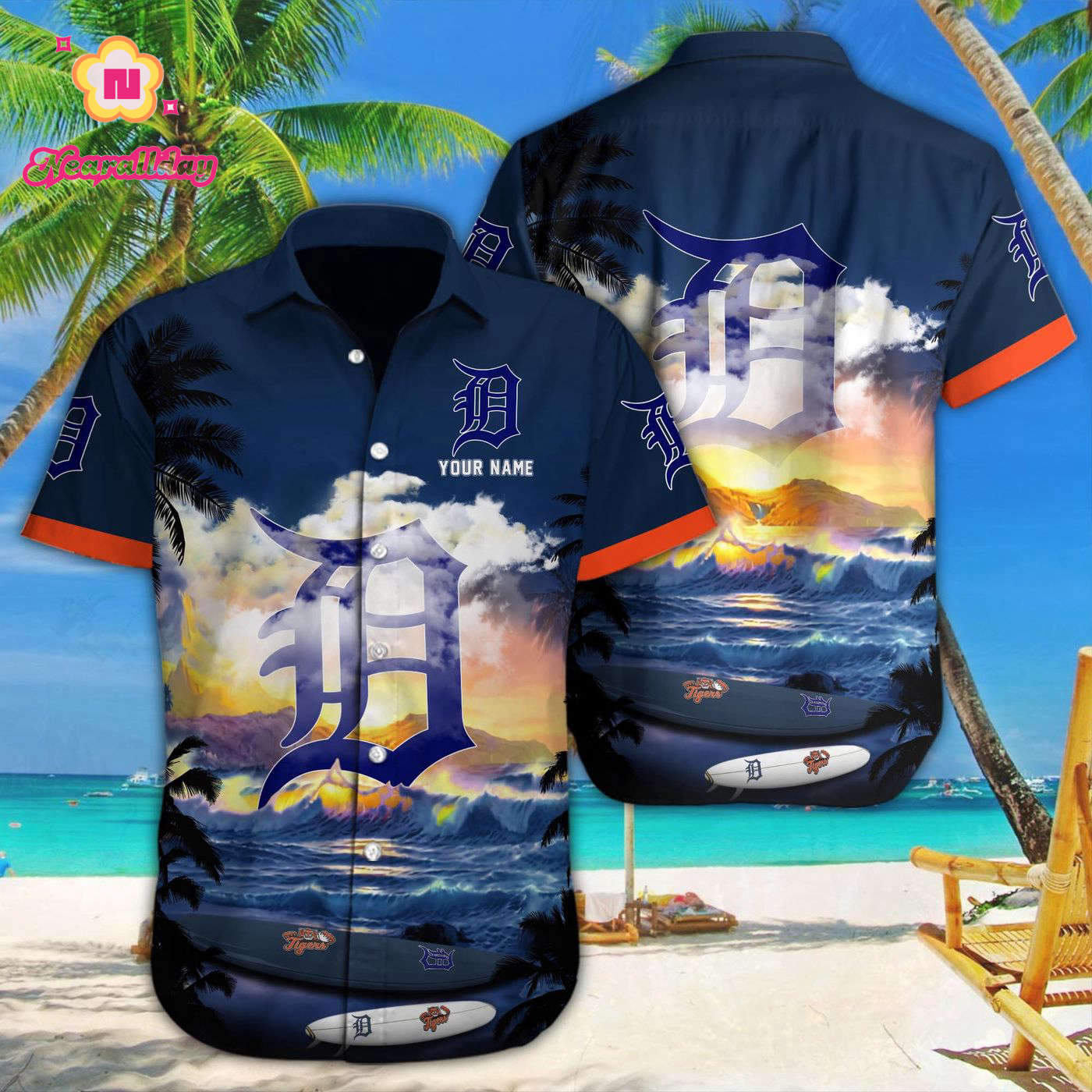 Detroit Tigers MLB Custom Hawaii Shirt – Officially Licensed Merchandise Detroit Tigers MLB Custom Hawaii Shirt – Officially Licensed Merchandise