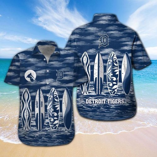 Detroit Tigers Tropical Aloha Hawaiian Shirt Set – Men Women Kids MTE010
