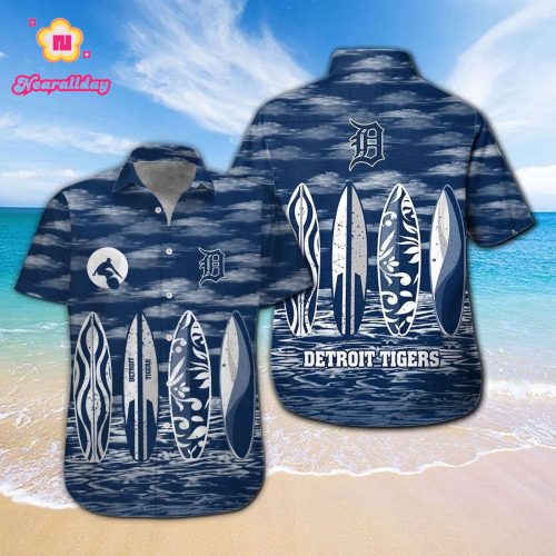 Detroit Tigers Tropical Aloha Hawaiian Shirt Set – Men Women Kids MTE010