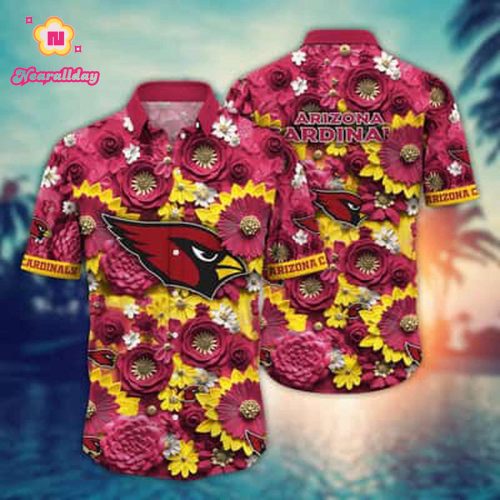 Floral Aloha NFL Arizona Cardinals Hawaiian Shirt Gift For Beach Vacation