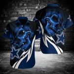 Gift Dallas Cowboys Blue Skull 3D Hawaiian Shirt